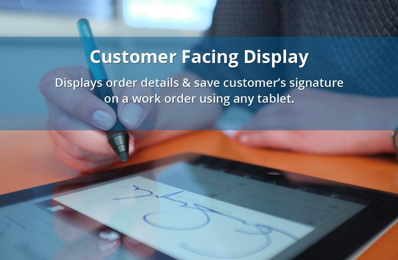 repairdesk pos customer facing display