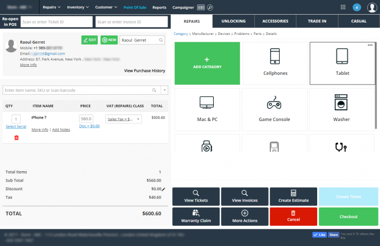 Meet the New POS - Simpler, Faster and Elegant - RepairDesk Blog