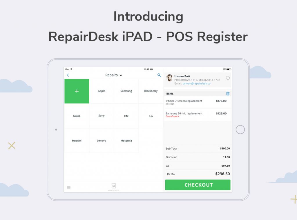 RepairDesk ipad app point of sale software