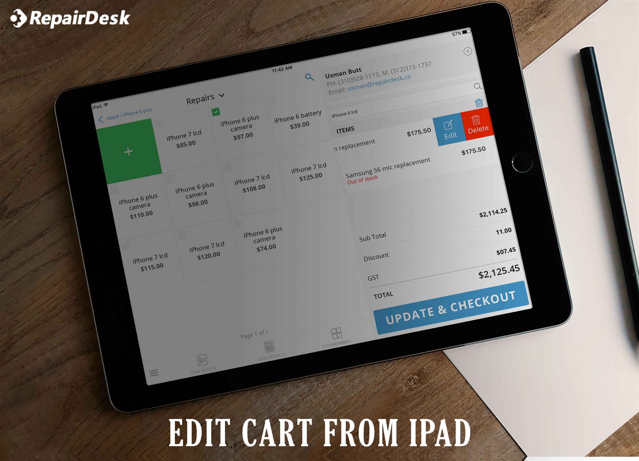 Edit Cart