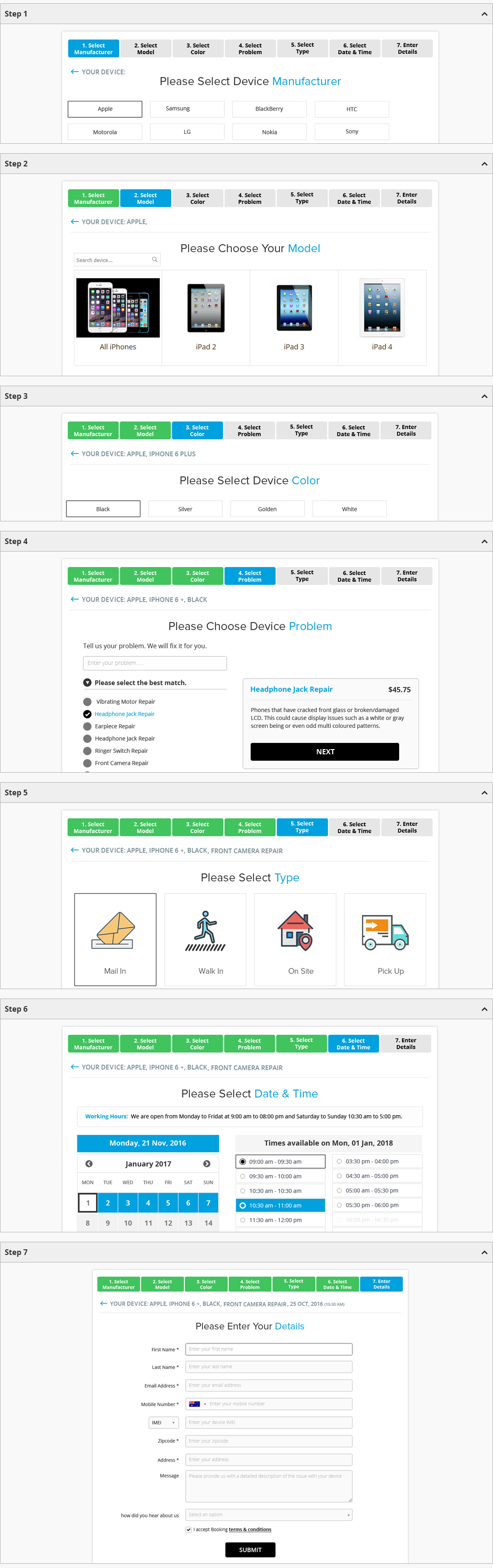 RepairDesk Appointment Scheduling