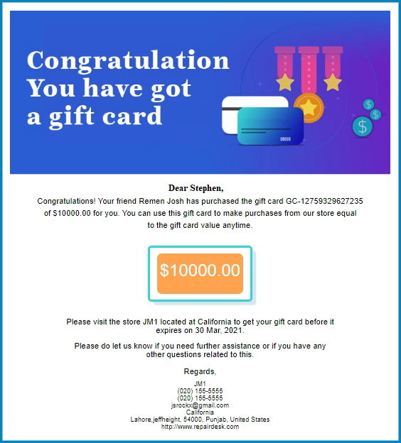 RepairDesk-Gift Cards-Email