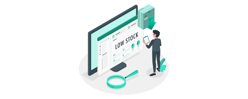 Low Stock Report in our repair shop software