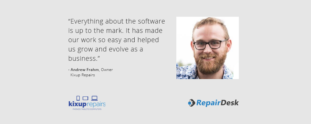 Kixup Repairs' Partnership with our Computer Repair Shop Software