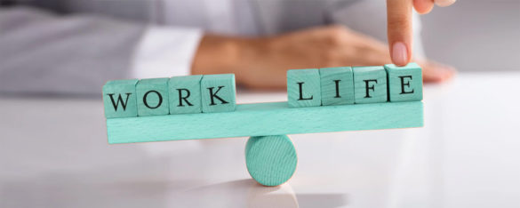 work/life balance seesaw