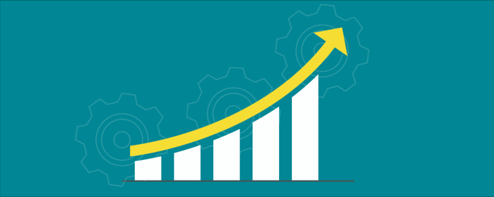The illustration shows an upward-scaling bar curve.