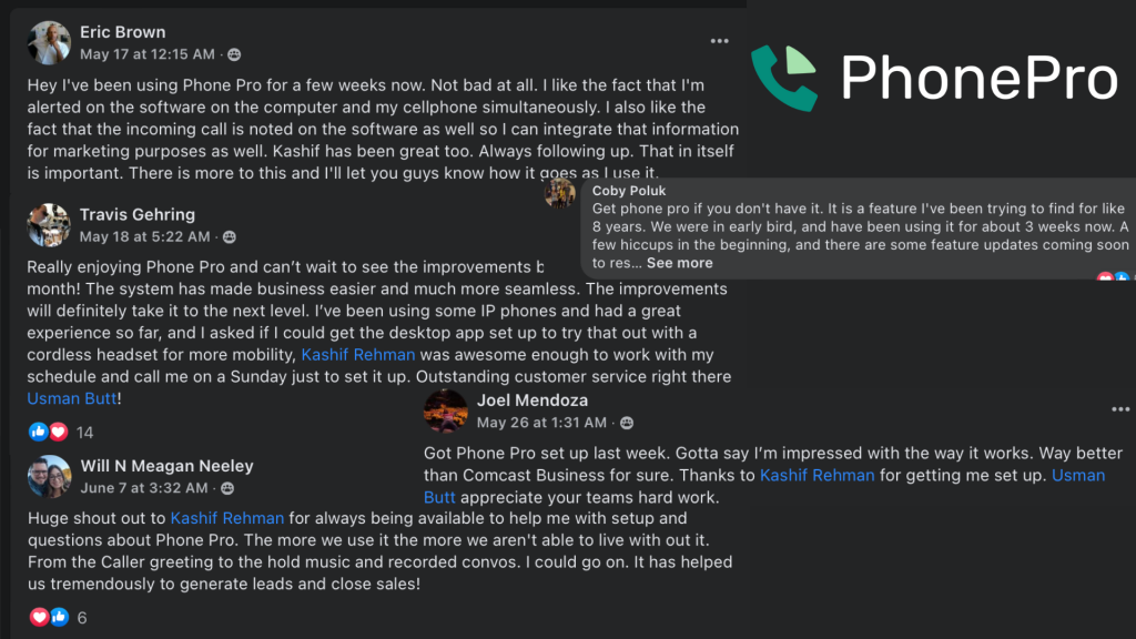 PhonePro user reviews