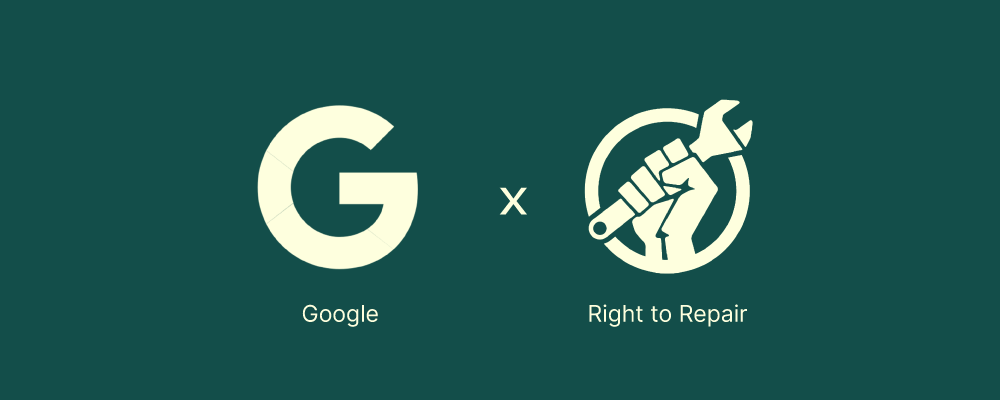 Google Formally Endorses Right-to-Repair Law