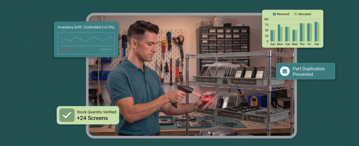 How Repair Shops Keep Inventory Accurate When Parts Move Fast