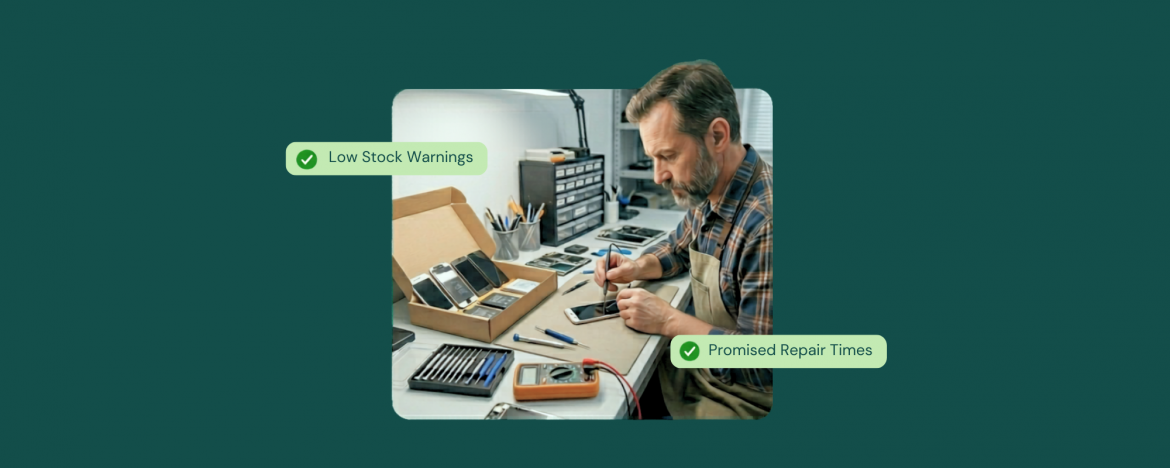 parts tracking software repair shop